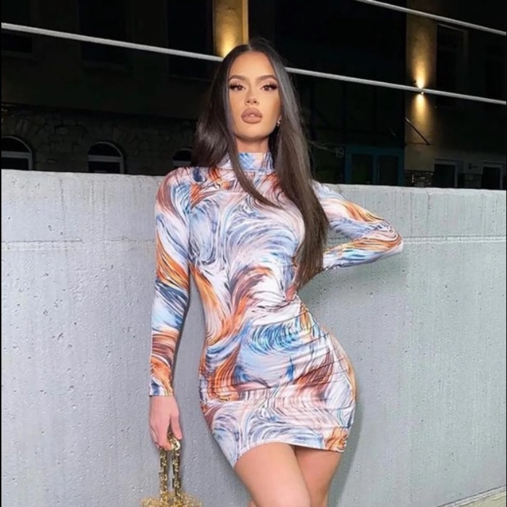 Stormy weather mini dress